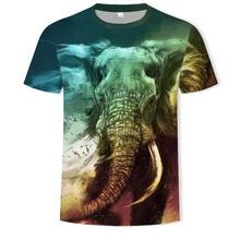 harajuku Elephant High Quality The Move Printed 3D T-shirt Punk style 3D Short Sleeve T-Shirt S-5XL Men's T-Shirts cool harajuku Elephant High Quality The Move Printed 3D T-shirt Punk style 3D Short Sleeve T-Shirt S-5XL Men's T-Shirts cool