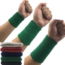 1Pcs Wrist Sweatband Tennis Sport Wristband Volleyball Gym Wrist Brace Support Sweat Band Towel Bracelet Protector 8 /11 /15 cm