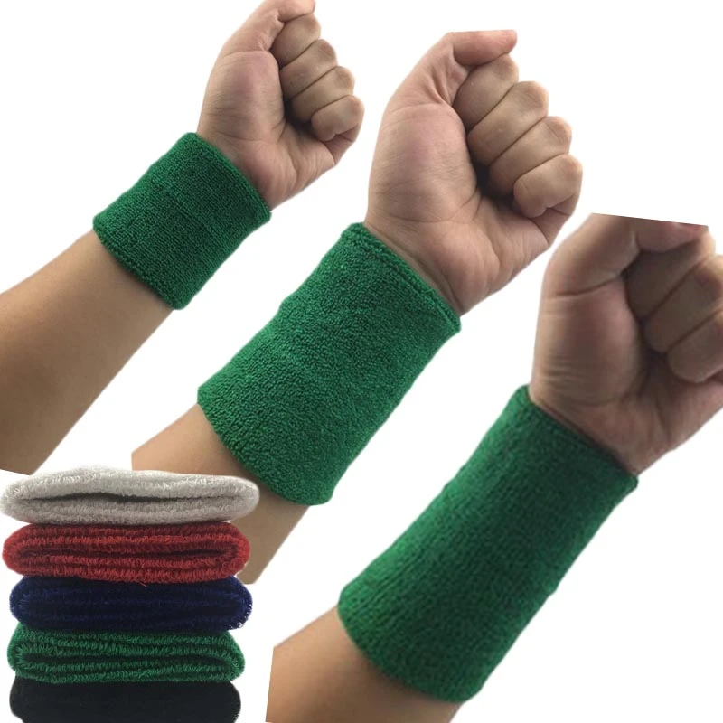 1Pcs Wrist Sweatband Tennis Sport Wristband Volleyball Gym Wrist Brace