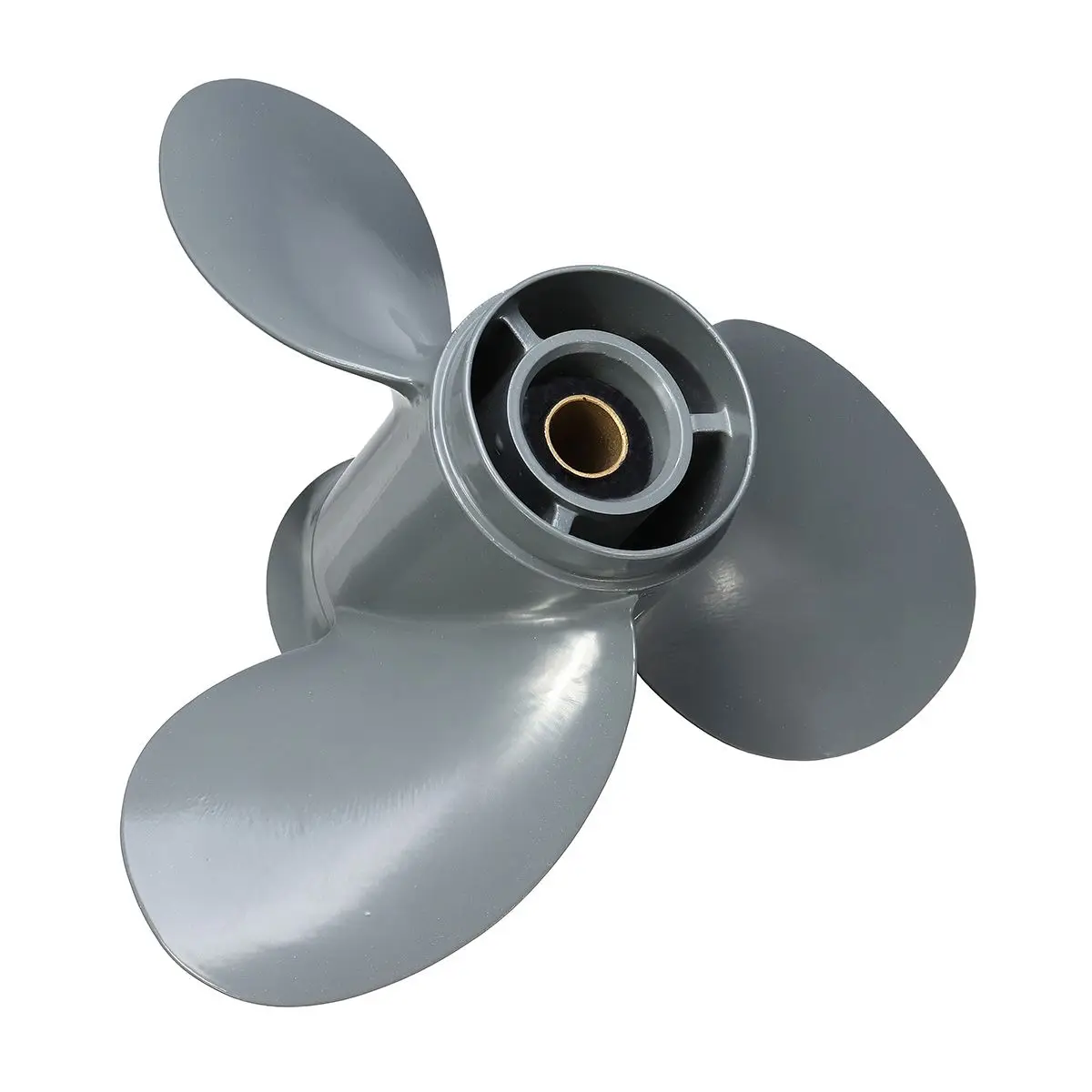 

Audew 58130-ZV4-008AH Gray 9 1/4 x 8 Outboard 3 Blades Aluminum Propeller For Honda 8-20HP R / Standard Rotation 8 Spline Tooth