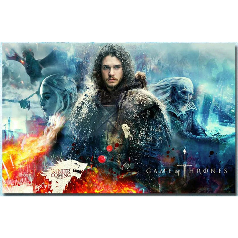 5D diy Diamond Painting Game Of Thrones 3d Cross Stitch Full Square