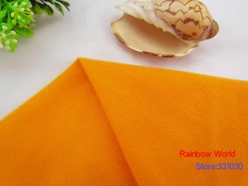 

9276# Orange Color Loop Fleece fabric can stick by Magic tape/DIY sewing Stuffed toys sofa material velboa velvet(5 meters/lot)