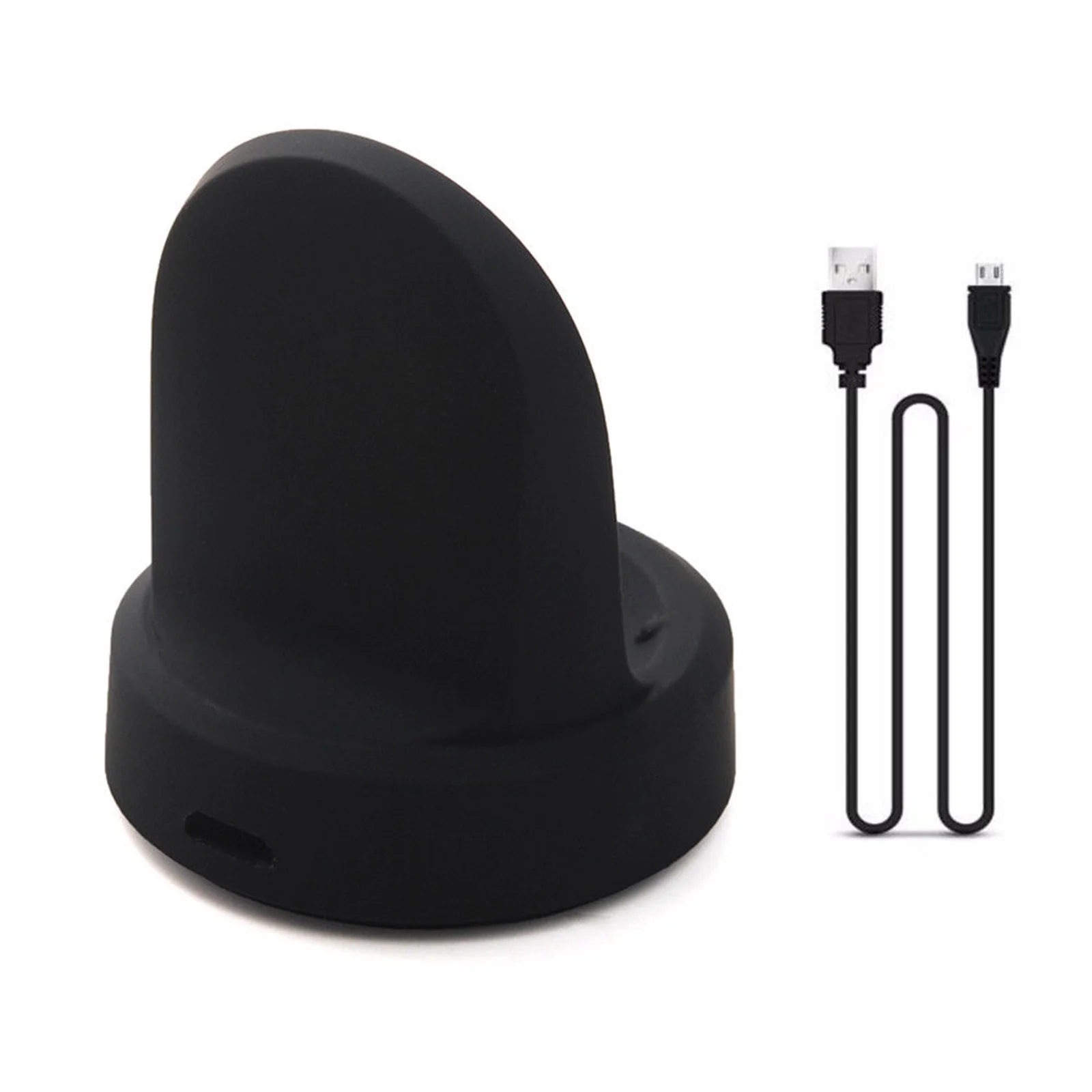 Черный USB Подставка для подзарядки настольная док-станция зарядное устройство для samsung Galaxy Watch 42 мм 46 мм Шестерня спортивный смарт-кабель для просмотра док-станции зарядное устройство - Цвет: Черный