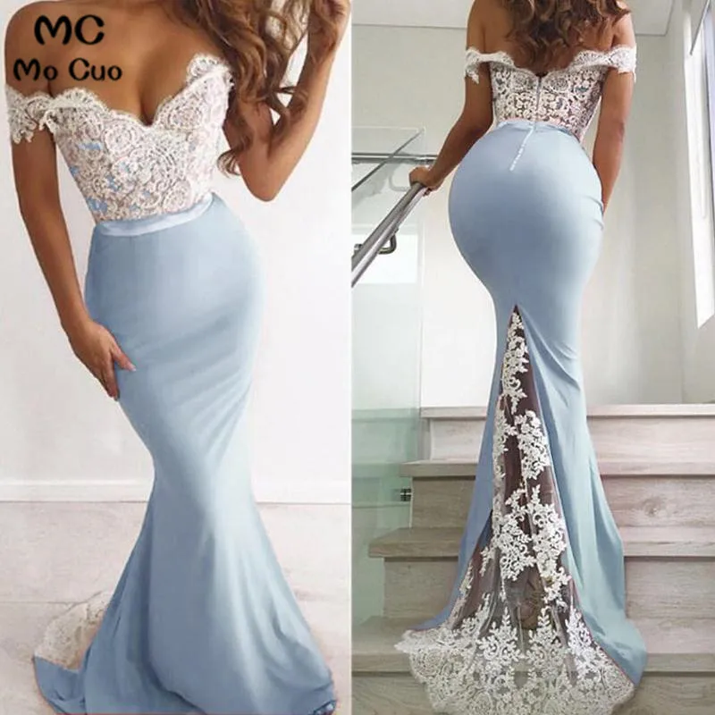 Mermaid Long Prom Dress,Off the Shoulder Evening Formal Dress8