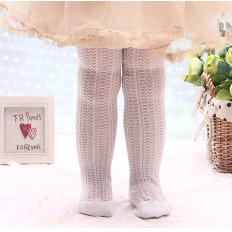 Spring thin cotton tights baby girls tights pantyhose fashion tights
