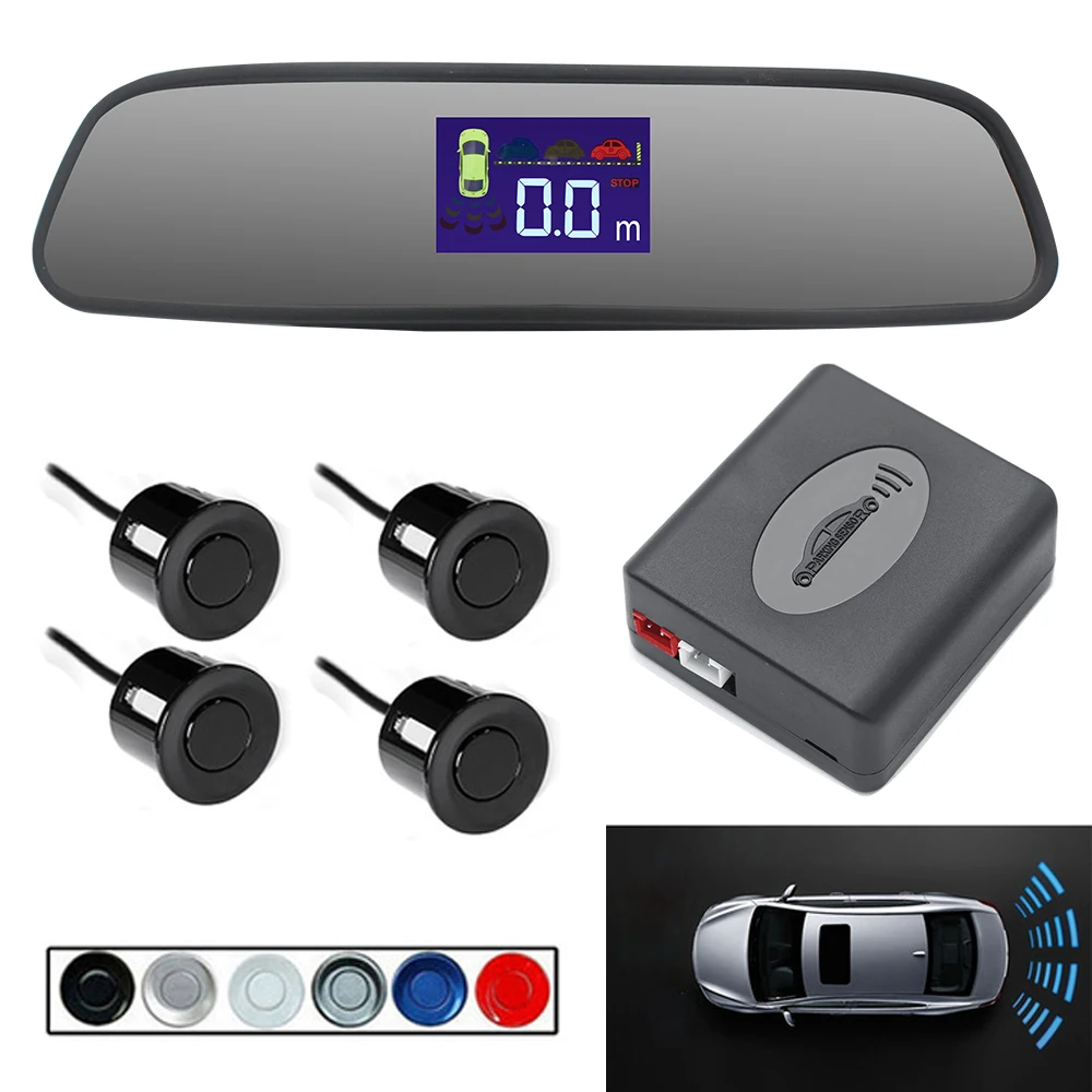 

Car Parking Sensor Kit Buzzer / LED / LCD Display Reverse Car Parking Assistance Backup Radar Monitor System 12V 6 Color