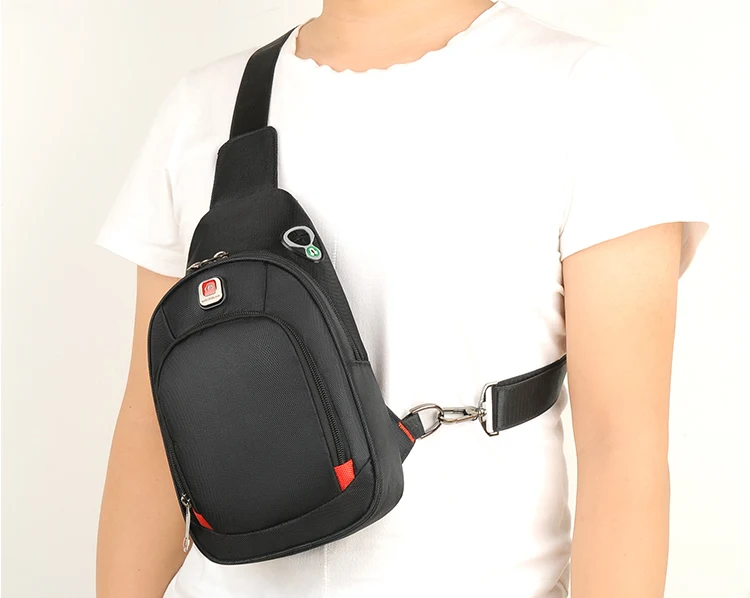 Новая мужская сумка через плечо, повседневная Водонепроницаемая нейлоновая сумка на одно плечо, сумка-мессенджер, нагрудная сумка для мужчин
