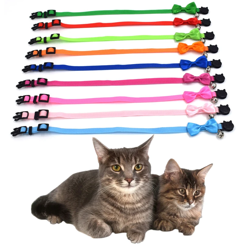 

Cats Bell Puppy Bow Tie Collar Red Pink Green Orange Pets Cataccessorie Kit Chokercollar