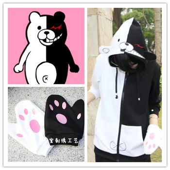 

Danganronpa: Trigger Happy Havoc monokuma cosplay monokuma costumes Zipper hooded anime leisure autumn clothes hu127