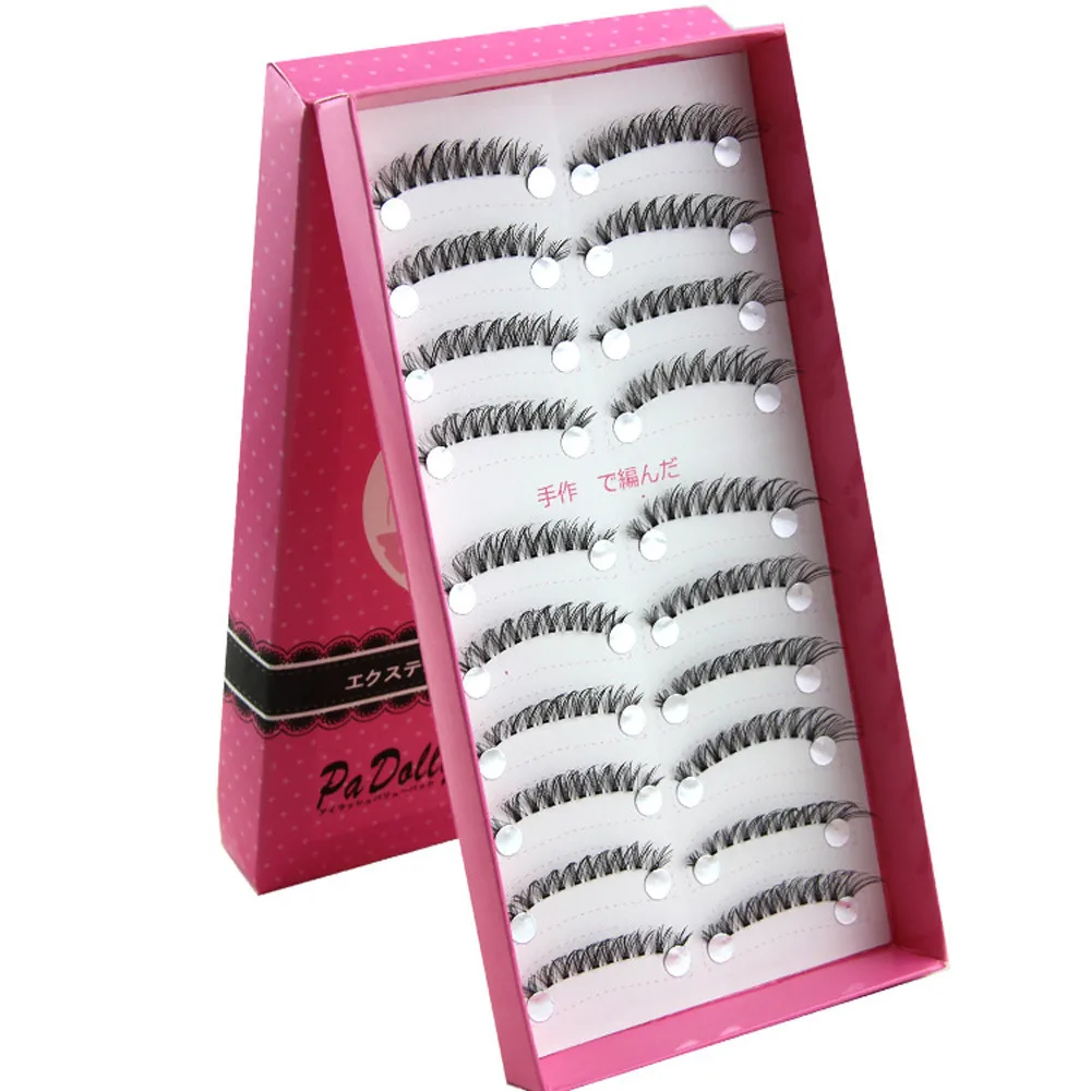 

10 Pairs Brand New Makeup Fluffy Strip False Eyelashes Fashion False Eyelashes Eyelash Make Up Hand Made Thick Long L58
