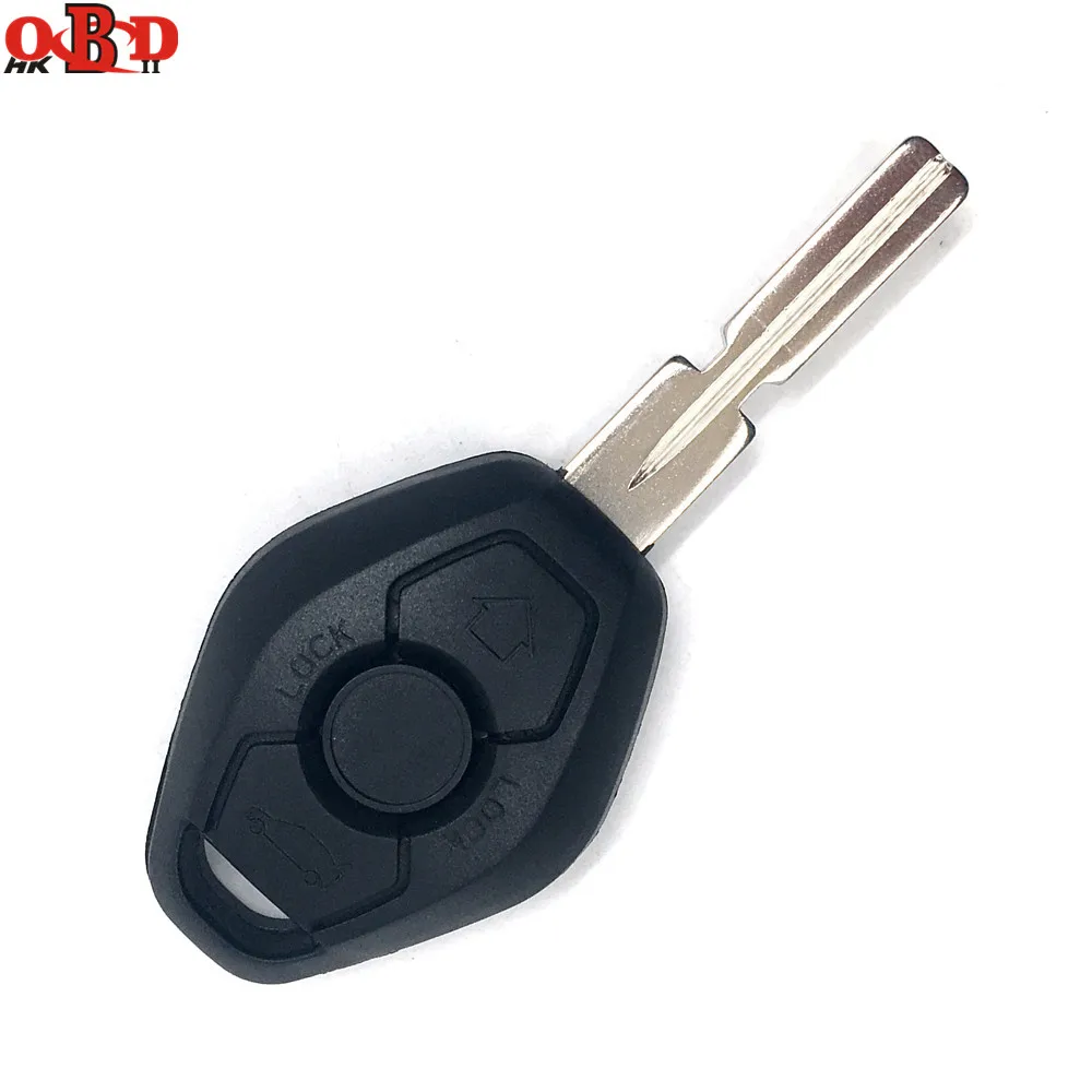 

HKOBDII 3 Button 433/315MHZ Remote Car Key For BMW X3 X5 E38 E39 E46 Track EWS System With Uncut HU58 Blade