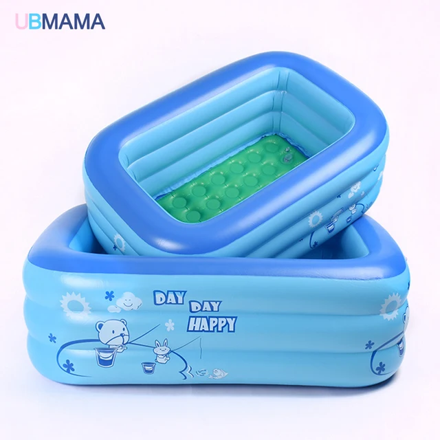 Piscine Carrée Gonflable En Plastique Enfants Bébé Bébé Jouer