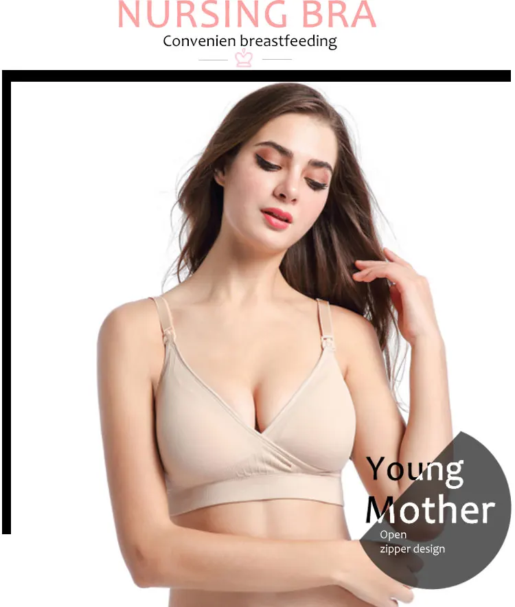 Wirefree Nursing Sleep Underwear Prevent Sagging Breastfeeding Bras Pregnancy Clothes for feeding Bra Soutien Gorge Allaitement (2)
