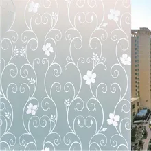 60*400 см белая железная художественная Цветочная пленка для окна непрозрачная. Теплоизоляция виниловая стеклянная наклейка, самоклеящееся Непрозрачное окно фольги