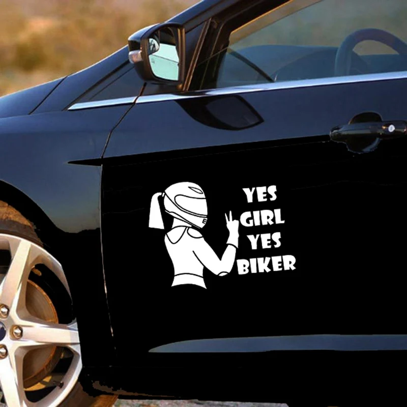Car-Sticker-3D-15x19-7cm-Yes-girl-yes-biker-On-Car-Stickers-and-Decals-Vinyl-Car (4)
