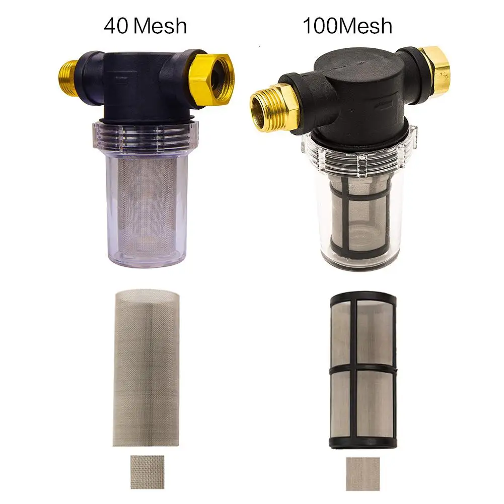 

40/100 Mesh Garden Hose Filter Attachment For Pressure Washers Pump Inlet Filter US Standard 3/4" Hose Connector Garden Supplies