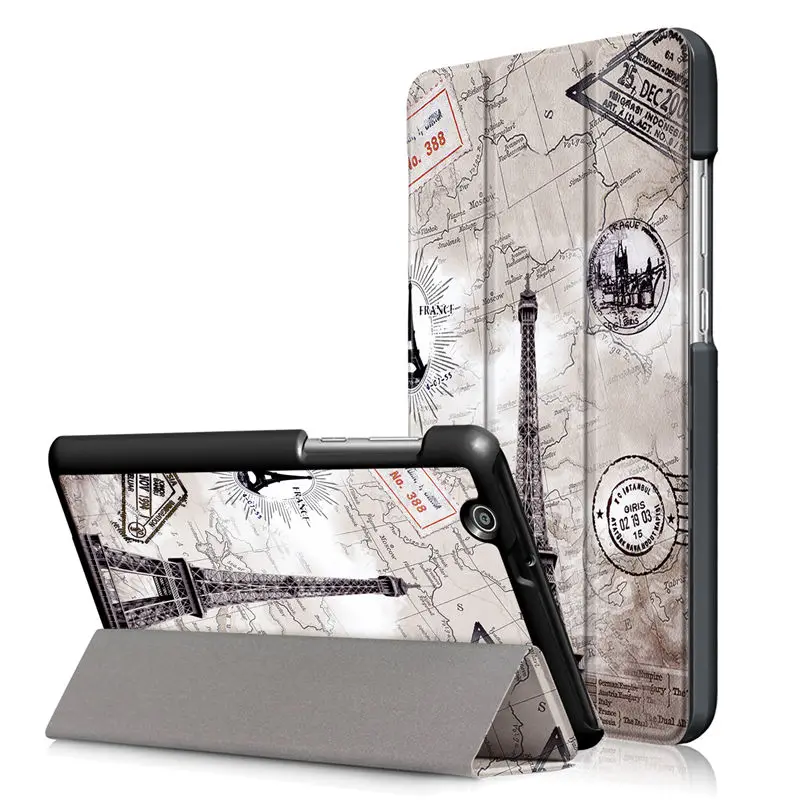 

Fashion Printed Case for Huawei MediaPad T3 7.0 3G BG2-U01 BG2-U03 Tablet Smart Flip Stand Funda Protective Shell Cover + Pen