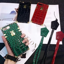 font b 2018 b font New Crocodile Leather Phone Case for font b iPhone b