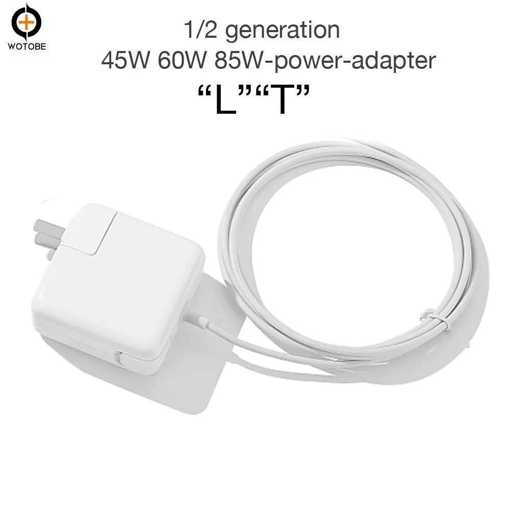

Power Supply Power adapter with MagSaf/MagSaf 2 T L plugs 45W 60W 85W 1/2 Charge For MacBook Macbook Pro MacBook Air 2006-2015