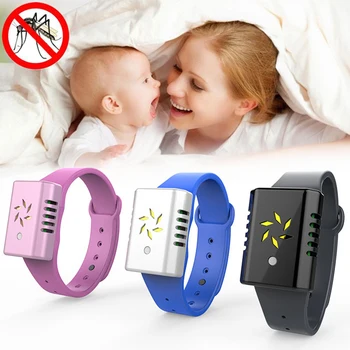 

Portable Wearable Electronic Ultrasonic Mosquito Repeller Bracelet Outdoor Anti Mosquito Bracelet Insect Repellent Control