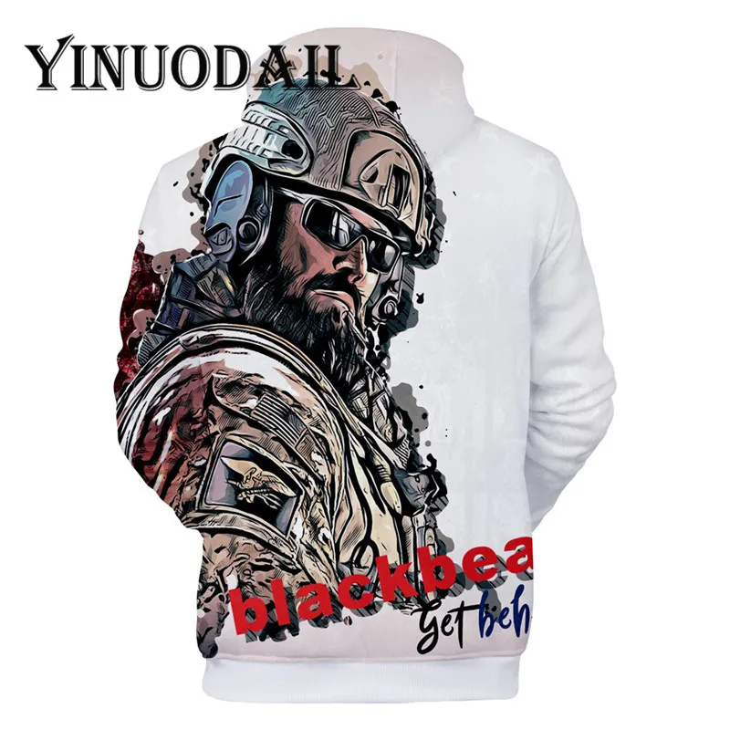 Fans Wear Blackbear Rainbow Six 3D Printed  Hoodies for Women & Men Clothes 2018 Sweat Homme Long Sleeve Game Cosplay