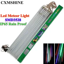 10 шт./компл. Водонепроницаемый светодиодный Рождественские огни SMD3528 с эффектом падающего снега Трубная 50 см Метеоритный Дождь светодиодный ламповый свет для Рождество открытый свет