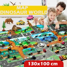 Динозавр игрушки для детей Пластик Dinosaurios De игрушка мир динозавров парковочная карта игра сцена карта развивающие игрушки K417