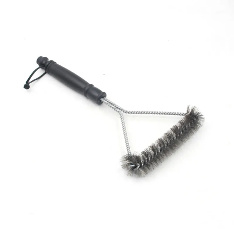 Stainless Steel Grill Cleaning Brush Durable Non stick Handle Barbecue