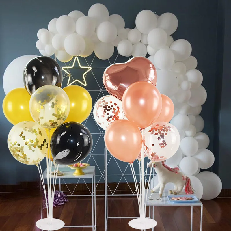 

7Tubes Balloons Stand Holder Column Confetti Balloon Accessories Baby Shower Kids Birthday Party Wedding Decoration DIY Supplies