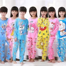 Детская одежда для сна, комплект пижамы с героями мультфильмов, пижамы для мальчиков и девочек-подростков, пижама, ночная одежда, комплекты дешевой детской одежды, 1 комплект