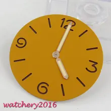 Новейший популярный топ бренд класса люкс 38,9 мм parnis оранжевый циферблат+ Набор стрелок для часов подходит для 6497 6498 Мужские часы с механизмом