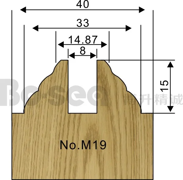 5 шт./компл. дверная рама резак для деревообработки 3 шт.-паз 2pcs-Mortise шпинделя машина резак Бо-море - Длина режущей кромки: M19