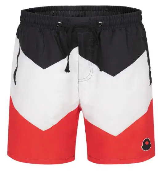 Новые мужские дышащие спортивные однотонные шорты с эластичной резинкой на талии, пляжные шорты S 047 - Цвет: Красный