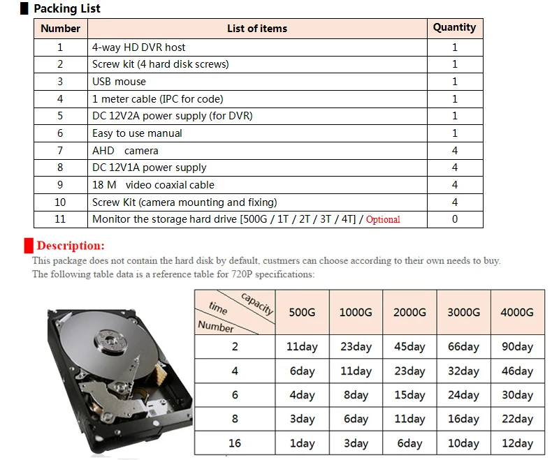 4ch 1080 P HDMI DVR 1200tvl 960 P HD Открытый безопасности Камера Системы 4-канальный DVR комплект видеонаблюдения AHD Камера комплект с 10 "ЖК-дисплей Мониторы