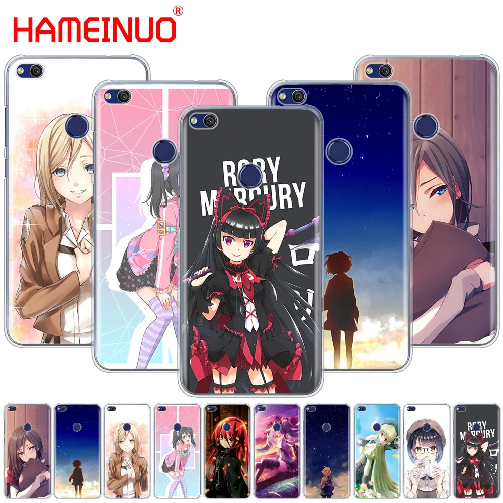 HAMEINUO чехол для телефона с милым аниме девочкой и комиксом huawei Ascend P7 P8 P9 P10 P20 lite plus