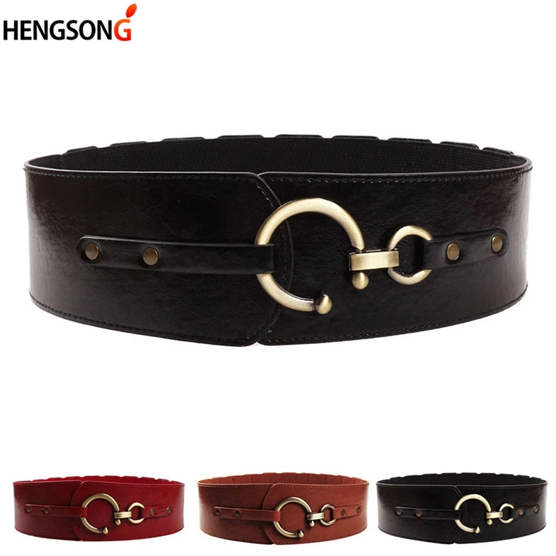 faux leather designer belt
