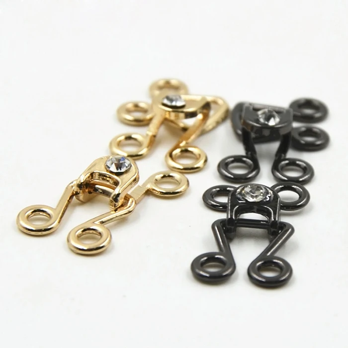 1 пара меховых пальто с металлическим алмазным воротником пряжка для воротника