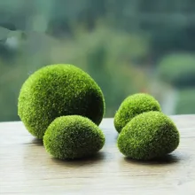 1 шт./лот искусственные камни покрытые мхом трава бриофит горшок для растений домашний сад бонсай украшения