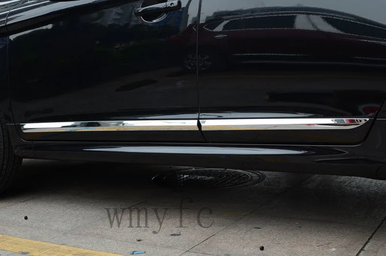 

FIT FOR 2014 2015 20016 2017 VOLVO XC60 CHROME SIDE DOOR LINE LINING GARNISH BODY MOLDING TRIM COVER PROTECTOR ACCENT
