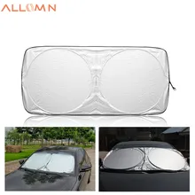 Window Aluminum Foil Sun Shade Car Windshield Visor Cover Block Front Window Sunshade UV Protect Car Window Film 150*70cm