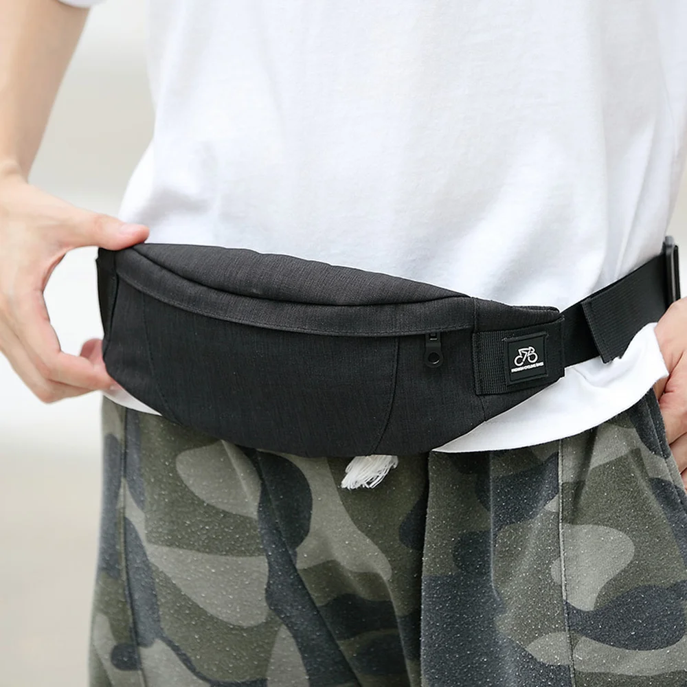 

Men's Casual Pockets Outdoor Riding Running Bag Mobile Phone Bag Multi-Function Collecting Money Packet Custom LoGo