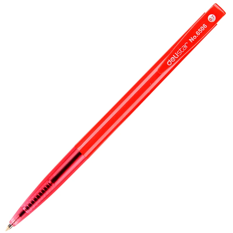3 шт./партия Deli 6506 авторучка Шариковая ручка типа 0,7 мм шариковая ручка офисная ручка для письма красная и черная синяя шариковая ручка