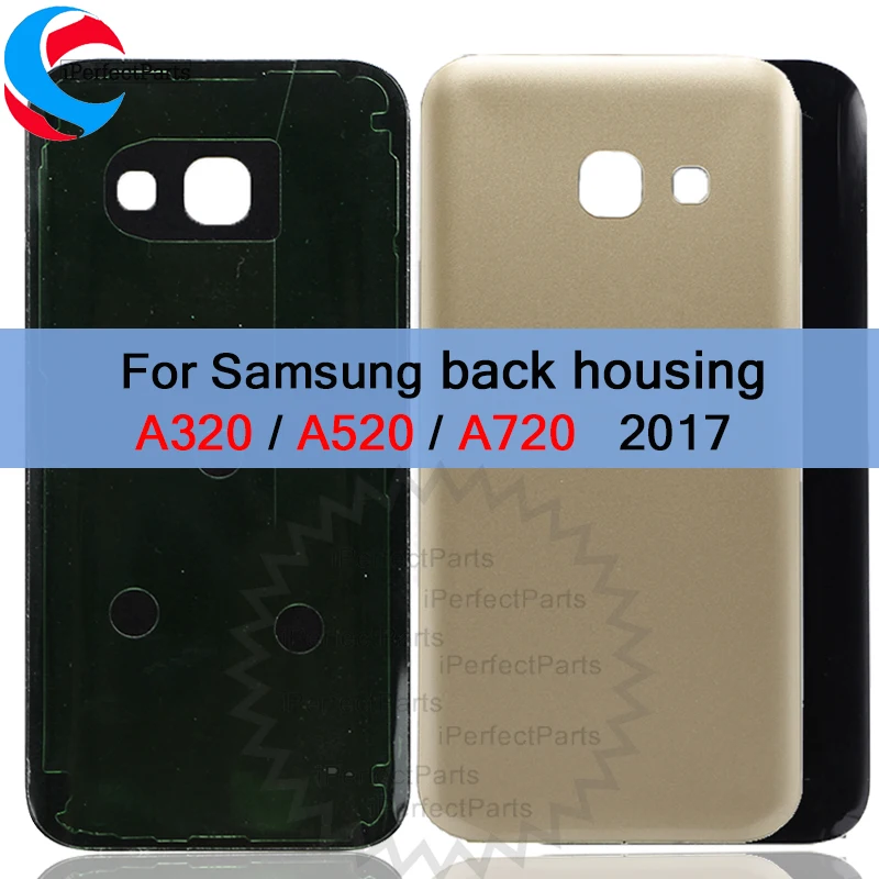 Стеклянная Крышка батарейного отсека для SAMSUNG Galaxy A320 A520 A720 A3/A5/A7 2017|back housing|battery