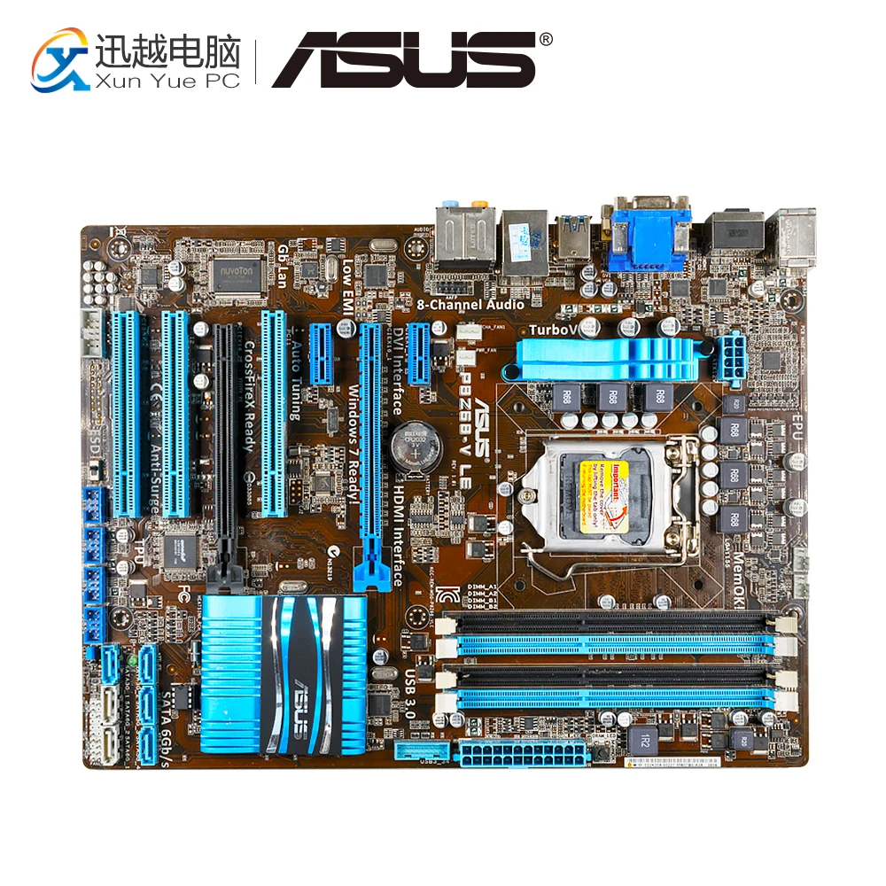 

Asus P8Z68-V LE Desktop Motherboard Z68 Socket LGA 1155 i3 i5 i7 DDR3 32G SATA3 USB3.0 ATX