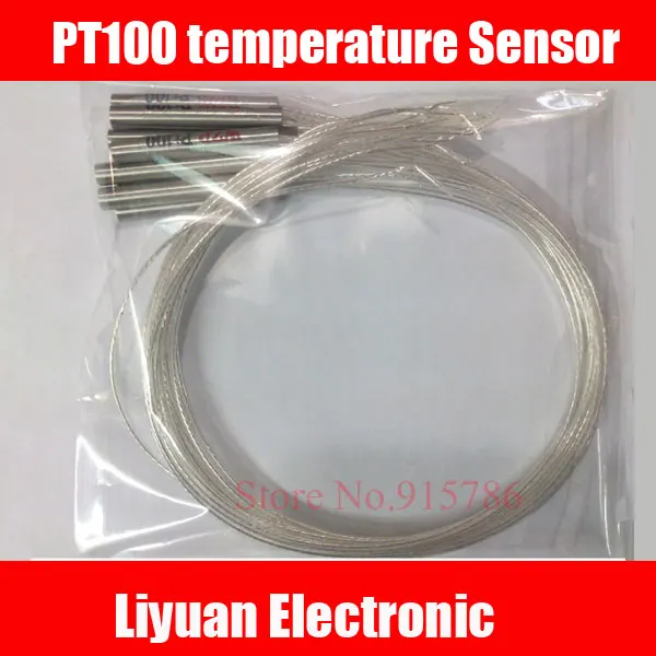 2pcs X Pt100 Temperature Sensor For Temperature Controller Sensors