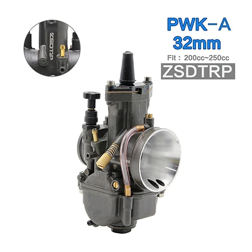 Alconstar-21 24 26 28 30 32 34 мм серый серебристый мотоцикл PWK Карбюратор с power Jet Carb для 2 T/4 T двигатель для Kawasaki KTM EXC - Цвет: A-32mm