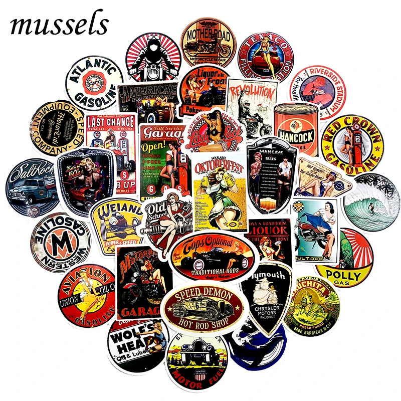 

90Pcs Handsome And Cool Motorcycle girl Modern Girl Sticker ForMotorcycle Guitar Skateboard Decoration Luggage Luggage Computer