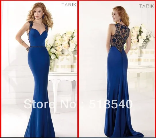 

free shipping salomon vestido de festa robe de soiree 2014 new fashion hot sexy blue long beading Formal prom gown evening dress