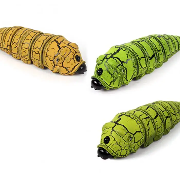 Лидер продаж веселые детские игрушки поддельные Caterpillar дистанционное управление Электрический шалость животных RC насекомых шутка