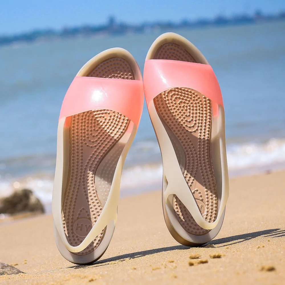 2019 women's sexy sandals jelly shoes open toe summer beach ladies casual comfortable sandals gladiator sandals women 40J25 (10)